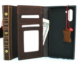 Echtlederhülle für Samsung Galaxy Note 10, Buchbibel-Design, Brieftaschenhülle, Ausweis, Fensterkunst, luxuriös, handgefertigt, schlank 