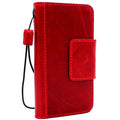 Red wine Genuine Italian leather case for Samsung Galaxy S9, handmade wallet-style cover with magnetic closure and oiled finish.