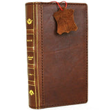 Genuine Dark Leather Case for Google Pixel 4a 5G Book Bible Design Wallet Cards Holder Retro Stand Luxury IL Davis 1948