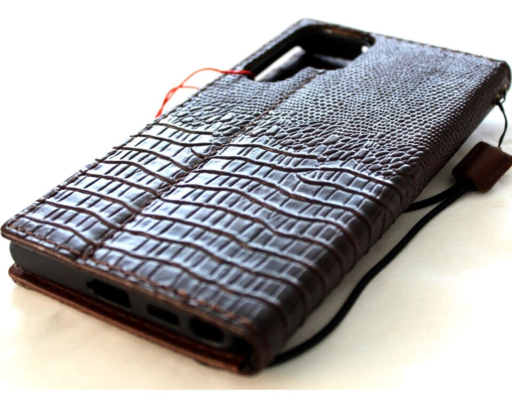 For Samsung Galaxy S23 S22 S21 S20 S10 9 Luxury Leather Retro Square Case  W/RING