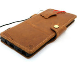 Genuine Tan Leather Case for Samsung Galaxy Note 9 book Handmade Wallet Closure Vintage Style Slim Cover Cards Slots Wireless Charging Davis