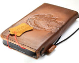 Étui en cuir véritable pour Google Pixel 6 6a 7 7a 8 pro Book Wallet Book Retro Stand Luxury Dark Davis 1948 5G Chargement sans fil Lion Stamping 3D