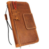 Genuine high quality natural leather Case for Samsung Galaxy S9  daviscase wallet handmade magnetic cover