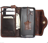 Étui en cuir véritable pour iphone se, couverture de livre, portefeuille, carte de crédit 5s, aimant daviscase 5c