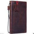 Handmade genuine Italy leather iPhone 6 flip cover with wallet slots, credit card holder, luxurious design, vendor-unknown brand