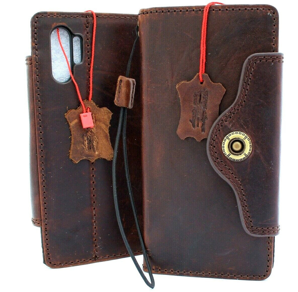Genuine leather phone case for Galaxy S24, S25, Fold 3-7, Note A71, A52, A52s, A53, A12, A31, A32, A55 5G, handmade by DAVISCASE.