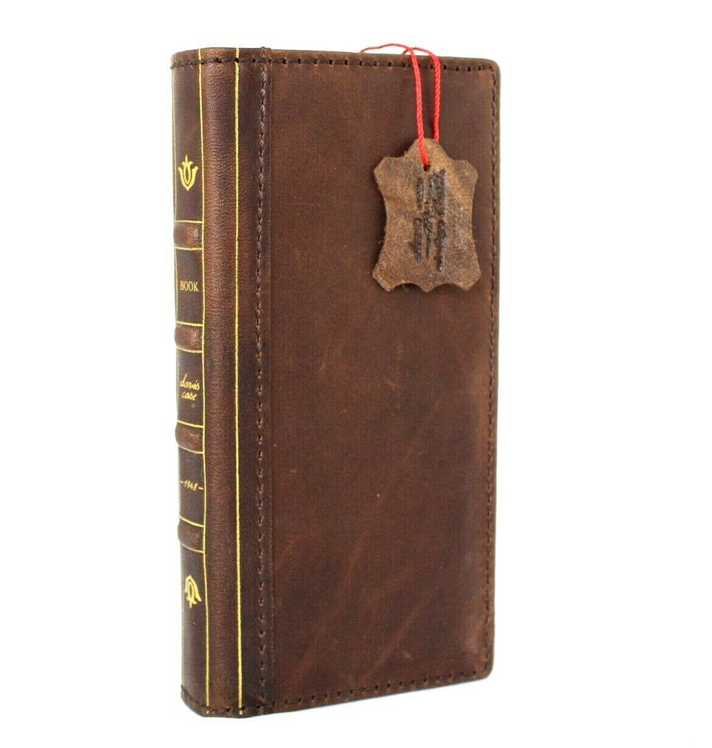 DavisCase genuine leather wallet case for Samsung Galaxy Note 20 Ultra 5G with ID window, card slots, and stand feature.