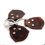 Genuine real Leather Key Holder handmade set holder mens small compat Retro case set