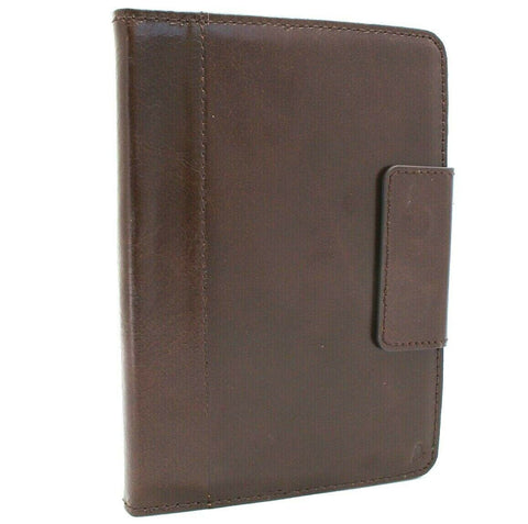 Genuine Dark Leather case for Apple iPad mini 5 (2019) cover handbag cards slots rubber luxury Jafo 5th Generation Davis