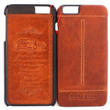 Véritable étui en cuir véritable pour iphone 6s plus couverture 6 + livre portefeuille bande classique luxe mince JP daviscase