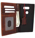 Genuine vintage leather Case for LG V30 slim cover book luxury wallet hand made daviscase V 30 oiled