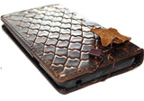 Étui en cuir véritable pour Google Pixel 6 6A 7A 7 8 Pro Book Wallet Ston Wash décoré Rétro Stand Luxe IL Davis 1948 5G Rétro Rustique Carrés de chargement sans fil