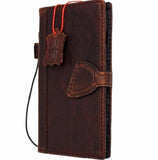 Genuine Leather Case For Sony Xperia 1 III Book wallet Magnetic Cover Brown Cards slots slim 3 z Handmade it daviscase