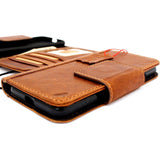 Genuine natural Leather Case for Google Pixel 3 Book Wallet premium Handmade magnetic Tan Davis