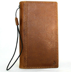 Genuine leather Case for Samsung Galaxy S20 plus book wallet cover Cards Wireless Tan charging holder luxury rubber ID