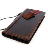 Genuine Real Leather Case for Google Pixel 2 XL Book Wallet Handmade holder Retro Luxury IL Davis 1948