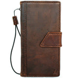 Genuine Leather Wallet Case For Apple iPhone 11 Pro Max Cover Credit Cards Holder Wireless Charging ID Window Book Vintage Style Strap Davis