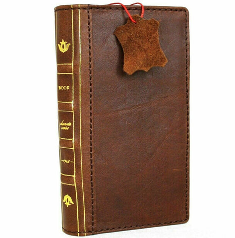 Genuine Natural Leather Wallet Case for Google Pixel 5 Book Design Slim holder Retro Stand Luxury IL Davis 1948
