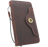 Echte Vintage-Lederhülle für Samsung Galaxy S9 Plus, Buch-Jafo-Brieftaschen-Abdeckung, Kartensteckplätze, Riemen, Daviscase-Unterstützung, kabelloses Ladegerät