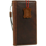 Genuine Dark Leather Case for Google Pixel 4a 4G Book Wallet Full holder Vintage Design Stand Luxury Soft Slim DavisCase 1948