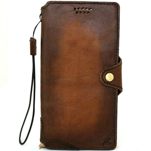 Genuine Full Leather Case for Samsung Galaxy Note 20 Ultra 5G book wallet handmade rubber credit cards holder cover Wireless charging DavisCase Luxury