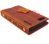 Echtes ECHT-Leder iPhone 7 Classic Case Cover Bibel Portemonnaie Kredithalter Buch Luxus Rfid Pay 1940 DavisCase