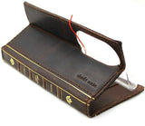 Echtes Leder für Huawei P50 Pro Brieftasche Buch Bibel Vintage Stil Kreditabdeckung Wireless Full Grain Davis Luxus Stil