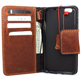 genuine oiled real leather case for iphone 6s plus cover 6 s book wallet band credit card id magnetic business slim magnet  JP daviscase