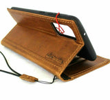 Genuine leather Case for  OnePlus 10T Bible Tan book wallet cover Cards wireless charging holder luxury rubber ID
