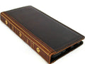Genuine leather Bible book wallet case for Samsung Galaxy S20 Plus by DAVISCASE with card slots and wireless charging holder.