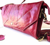 Genuine natural leather Pink woman purse tote Ladies wallet Clutch bag Coins