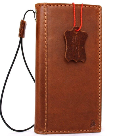 Echte echte Naturledertasche für Google Pixel Book Wallet Handgemacht Retro Luxus IL schlank