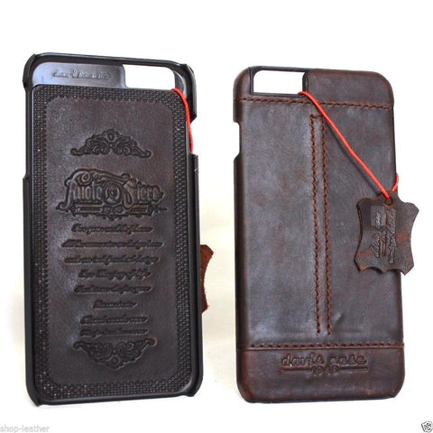 Véritable étui en cuir véritable pour iphone 6 plus couverture 6 + livre portefeuille bande classique affaires mince JP daviscase