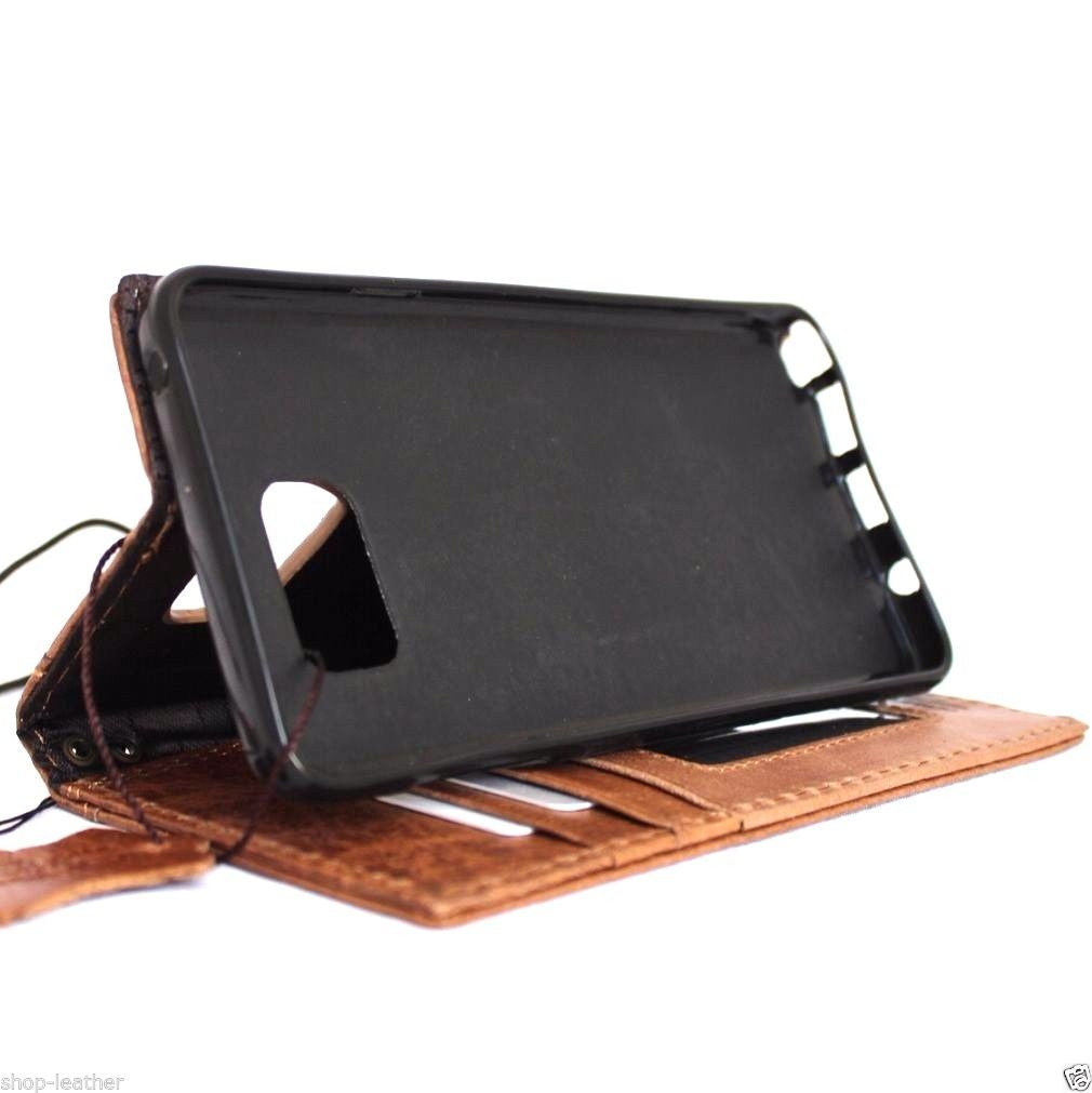Genuine full leather Samsung Galaxy Note 5 book wallet case with slim, handcrafted design and luxury finish.