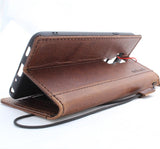 Echtledertasche für LG G7, schlankes Cover, luxuriöses Portemonnaie, handgefertigter Daviscase-Halter