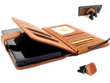 Genuine Soft Leather case for Galaxy Note 9 book wallet cover soft vintage detachable cards slots slim magnetic holder + Magnetic Car Holder DavisCase