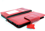 Genuine real leather case for samsung galaxy note 10 book wallet cover magnetic luxury flip rubber red strap