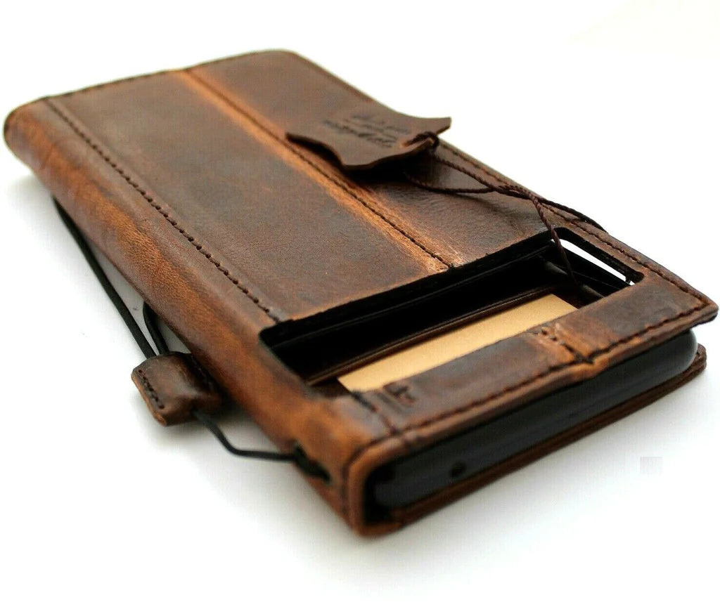 Genuine Leather Case for Google Pixel 6 6a 7 8 pro Book Wallet Wrinkle –  DAVISCASE