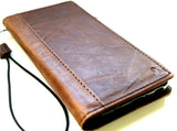 Echtes dunkles Lederetui für LG V60, Book Wallet Cover, schmal, weich, braun, Kartenfächer, Vintage-Stil, handgefertigt, DavisCase 