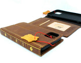 Echtes geöltes Lederetui für Apple iPhone 11 Pro Max Cover Wallet Bible Tan Credit Wireless Charging Book Prime Holder Slim Davis Luxus 