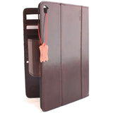 Genuine full Leather case case for Apple iPad Pro 9.7 (2016) hard cover handbag stand magnet brown cards slots slim luxury Daviscase