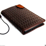 Véritable étui en cuir véritable italien pour iPhone 6 Plus couverture livre portefeuille bande carte de crédit id aimant affaires mince jp daviscase 