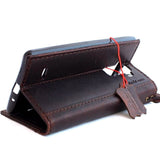 Genuine vintage leather Case for LG Stylus 2 slim cover book luxury Magnet wallet handmade daviscase