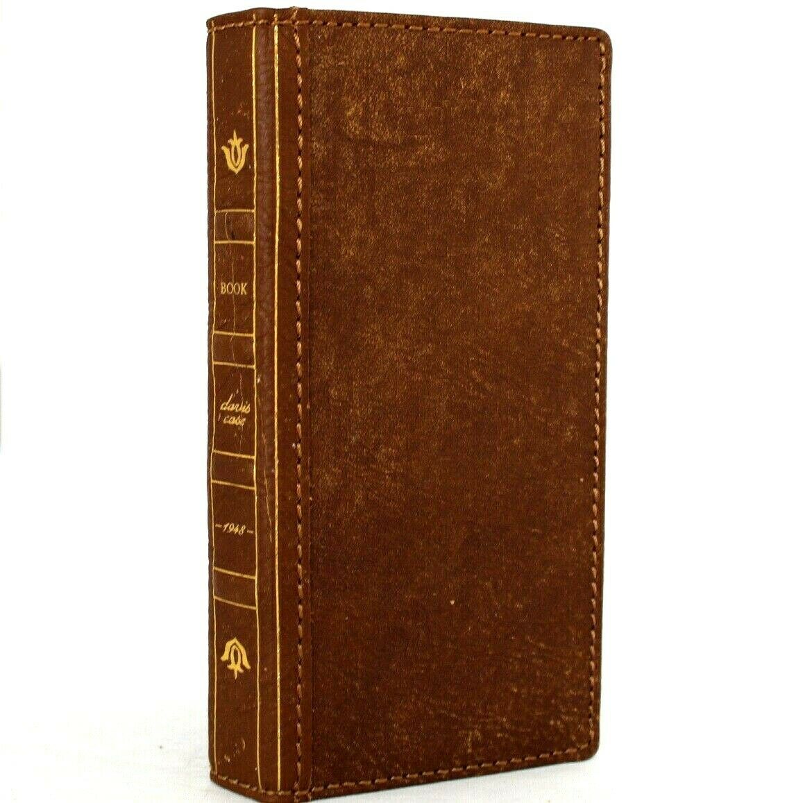 Genuine leather Bible Tan wallet case for Samsung Galaxy S20 Plus with card slots, wireless charging holder, and ID window by DAVISCASE.