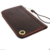 genuine italian leather Case for apple iphone 8 book wallet cover slim handcrafted daviscase dark