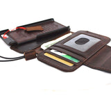 Echtes ECHT-Leder für Apple iPhone 7, abnehmbare magnetische Hülle, Brieftasche, Kredit, schmaler Halter, Buch, abnehmbarer Davis