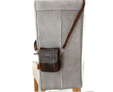 Echte Vollnarbenledertasche Taillentasche Vintage Luxus Cross Body Canva Gürtel Soft Davis