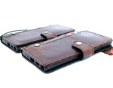 Echte Vintage-Lederhülle für Samsung Galaxy Note 10 Plus, Buch-Brieftasche, weiche Halterung, Schlitze, Gummi-Standfenster 