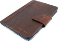 Genuine dark leather iPad Mini 6 case by DAVISCASE with card slots and vintage design for Apple iPad Mini 6 (2021) cover.