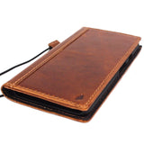 Véritable étui en cuir véritable pour Google Pixel 3 Book Wallet Support fait à la main Tan Retro Luxury IL Davis 1948 de